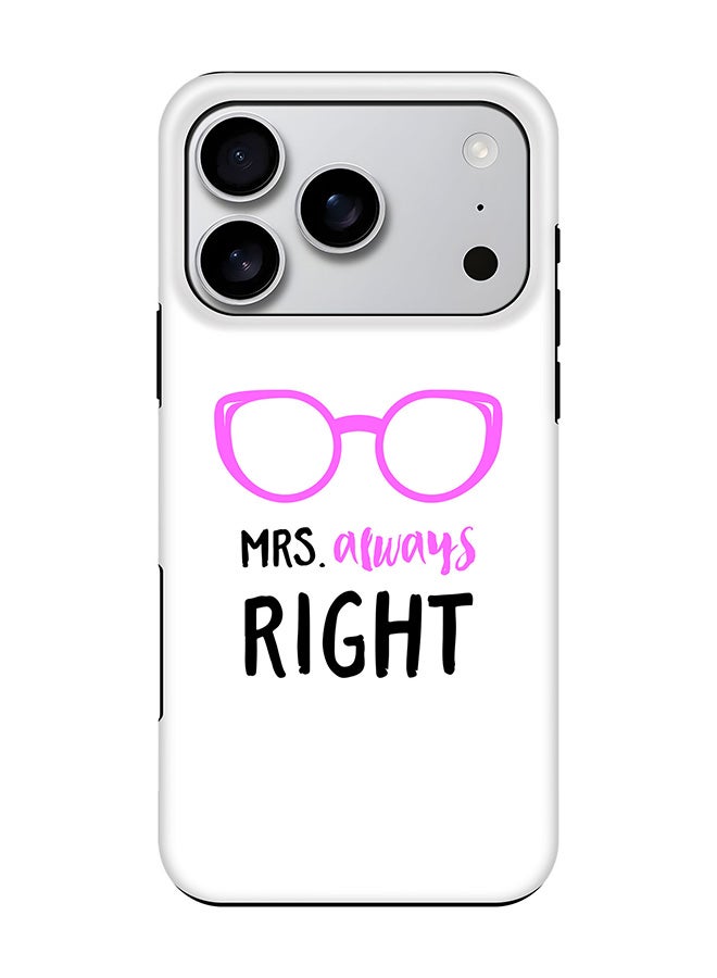 Stylizedd Tough Pro Magnetic Case for iPhone 17 Pro, Dual Layer hybrid PC + TPU Mobile Cover Matte - Mrs. Always Right