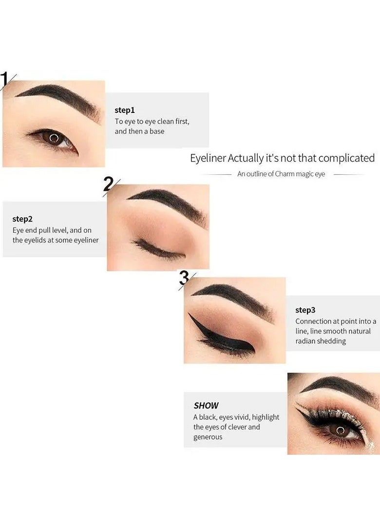 pudaier - Long-Lasting Black Liquid Eyeliner with Fast Drying and Sweat-Proof Formula - Image 1