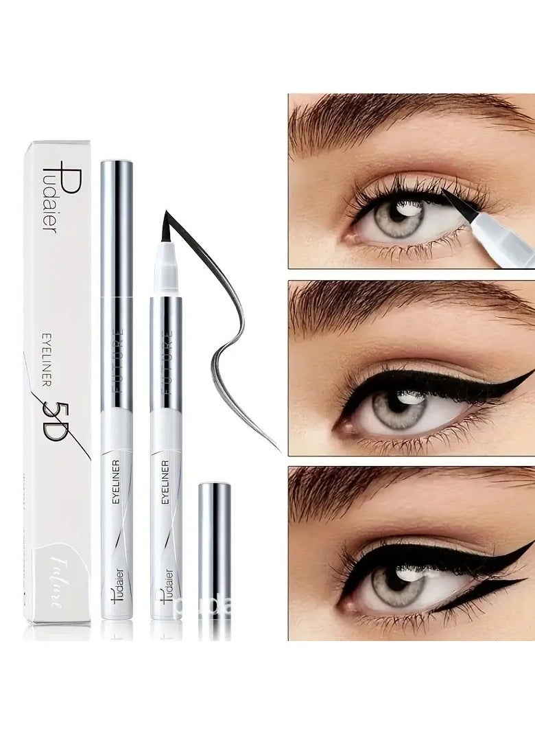 pudaier - Long-Lasting Black Liquid Eyeliner with Fast Drying and Sweat-Proof Formula - Image 1