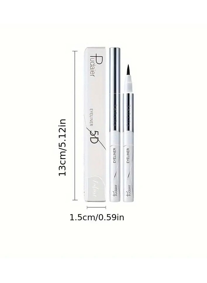pudaier - Long-Lasting Black Liquid Eyeliner with Fast Drying and Sweat-Proof Formula - Image 1