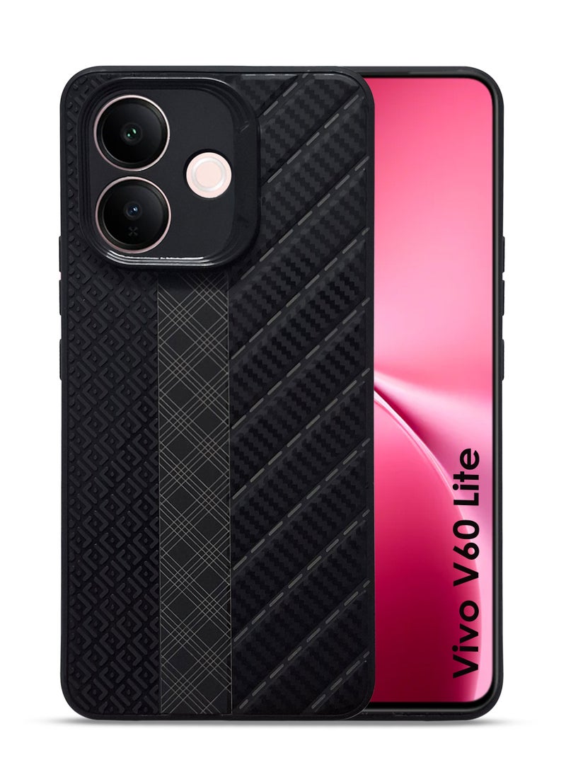 Vivo V60 Lite Silicone Back Case Cover - TPU Silicone Case, Durable & Accurate Cut-outs - Scratch, Dust & Smudge Protection, Shockproof & Water-Proof Cover for Vivo V60 Lite- Black - Image 1