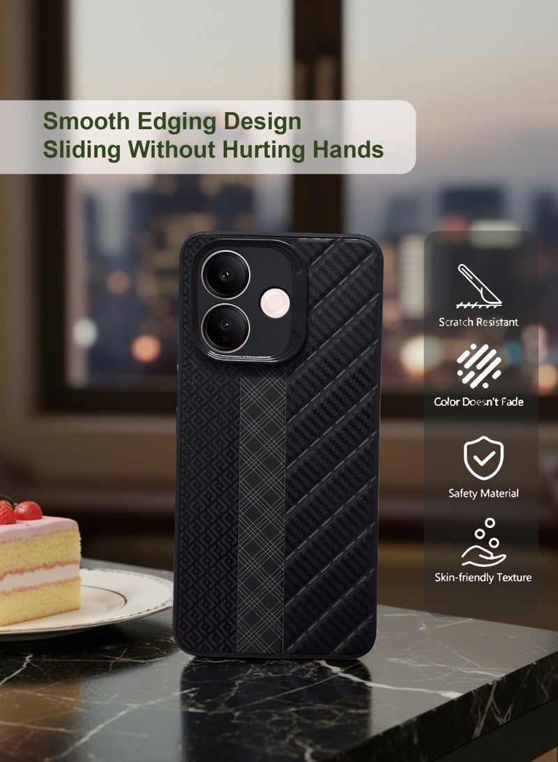 Vivo V60 Lite Silicone Back Case Cover - TPU Silicone Case, Durable & Accurate Cut-outs - Scratch, Dust & Smudge Protection, Shockproof & Water-Proof Cover for Vivo V60 Lite- Black - Image 4