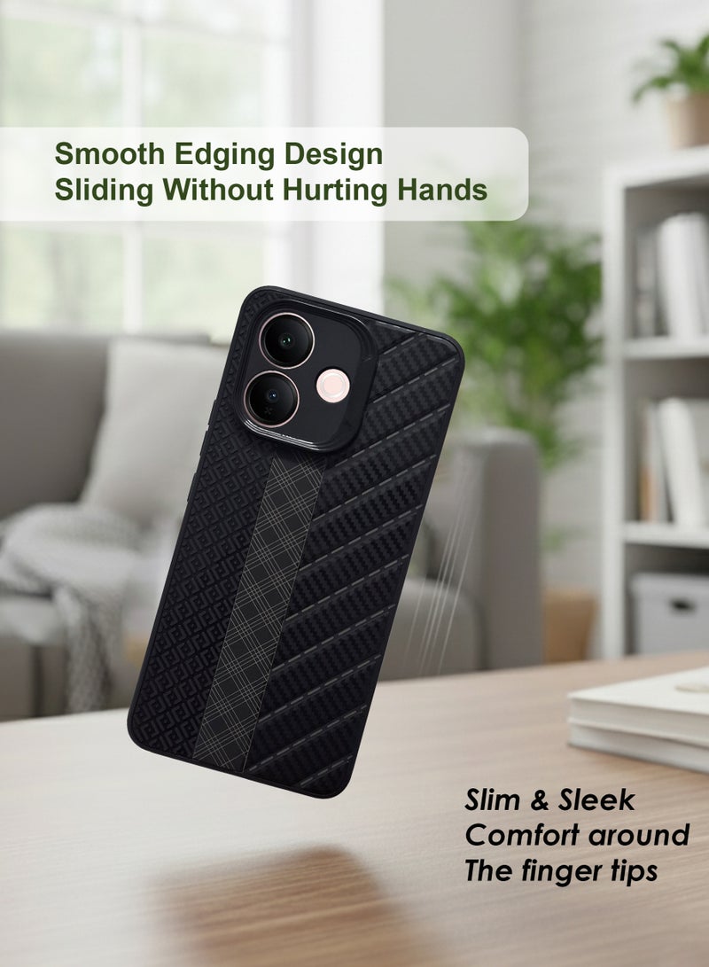 Vivo V60 Lite Silicone Back Case Cover - TPU Silicone Case, Durable & Accurate Cut-outs - Scratch, Dust & Smudge Protection, Shockproof & Water-Proof Cover for Vivo V60 Lite- Black - Image 2