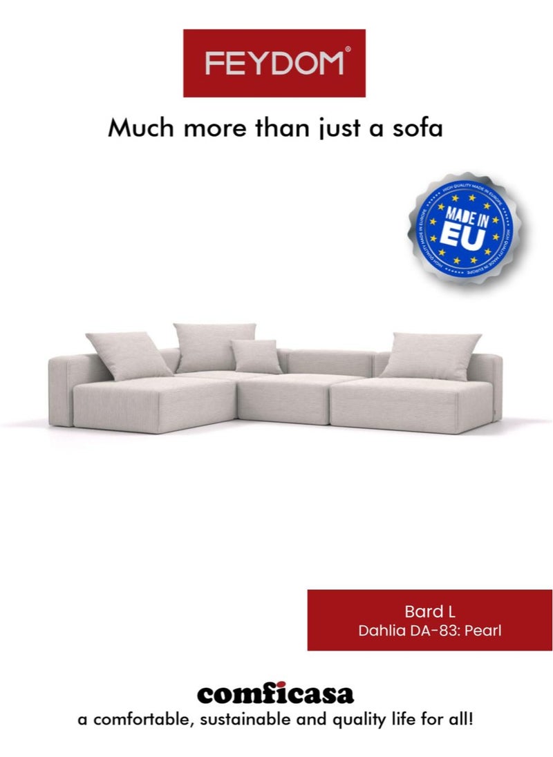 COMFICASA - FEYDOM BARD L Modular Sofa : Dhalia Pearl - Image 1
