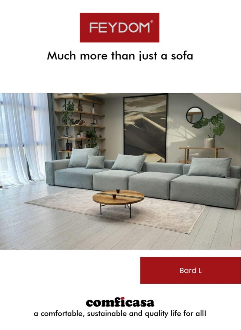 COMFICASA - FEYDOM BARD L Modular Sofa : Dhalia Pearl - Image 1