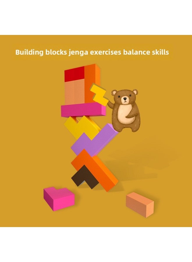 Children's Tetris Puzzle Thinking Logic Block Game Wooden Variables Puzzle Building Blocks Toys Wholesale-Color:MWZ-Logic Block (Game Version) 0.85kg - Image 5