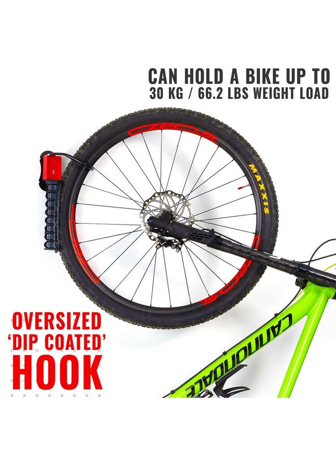 PRO BIKE TOOL Swivel Bike Rack - 2 Pack Indoor Wall Mount for Bicycles in Home and Garage - Vertical Hanging Rack for Space-Saving Storage - Secure Hook for MTB, Road, Hybrid and Kids Bikes - Image 4