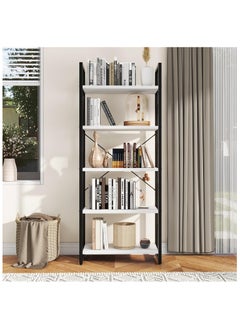 Gogoya 5 Tier Bookshelf Tall Bookcase Shelf Storage Organizer Modern Book Shelf for Bedroom Living Room and Home Office  - Image 4