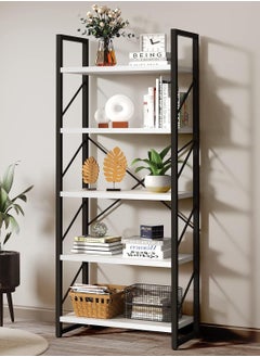 Gogoya 5 Tier Bookshelf Tall Bookcase Shelf Storage Organizer Modern Book Shelf for Bedroom Living Room and Home Office  - Image 1