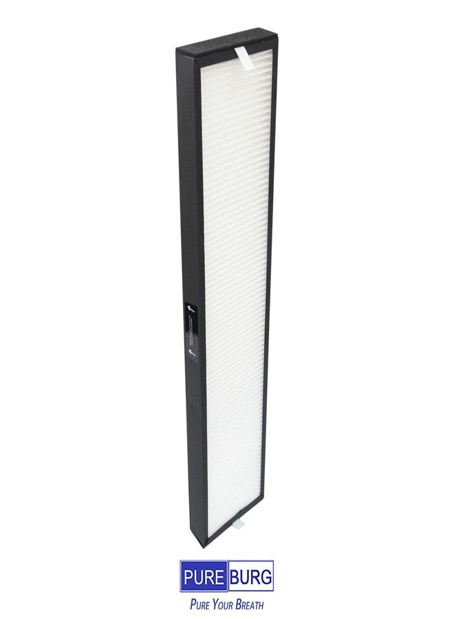 PUREBURG فلتر بديل PUREBURG 182550 متوافق مع جهاز تنقية الهواء Bionair BAP536UV-U، عبوة من قطعتين من فلاتر الكربون النشط H13 HEPA لتنقية الهواء من الغبار والمركبات العضوية المتطايرة والروائح - Image 2