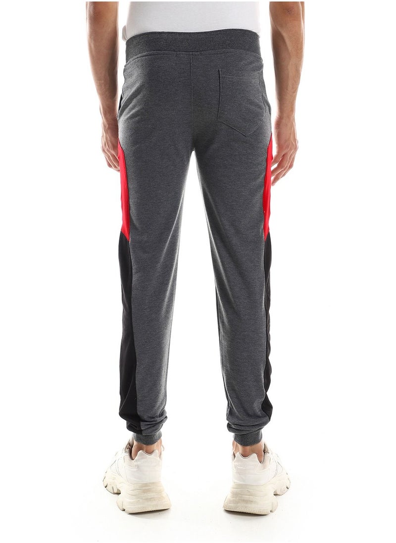 Caesar - Detailed Casual Sweatpants With Coloured Side - Image 1