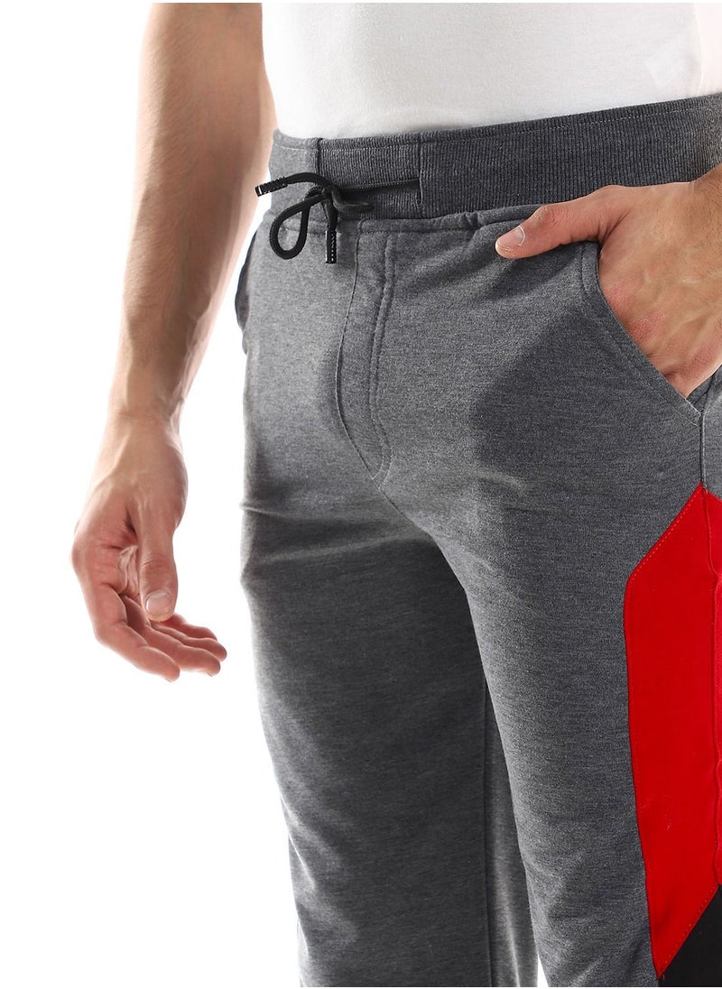Caesar - Detailed Casual Sweatpants With Coloured Side - Image 1