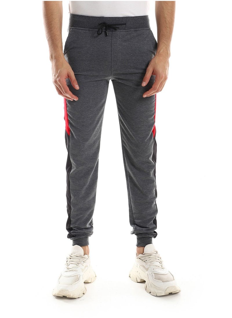 Caesar - Detailed Casual Sweatpants With Coloured Side - Image 1