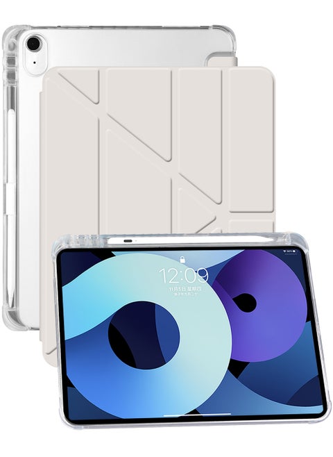 Hybrid Slim Case for iPad Mini 7 (A17 Pro) 2024 / iPad Mini 6 2021, [Built-in Pencil Holder] Shockproof Cover Clear Transparent Back Shell for iPad Mini 7th/6th Generation 8.3"