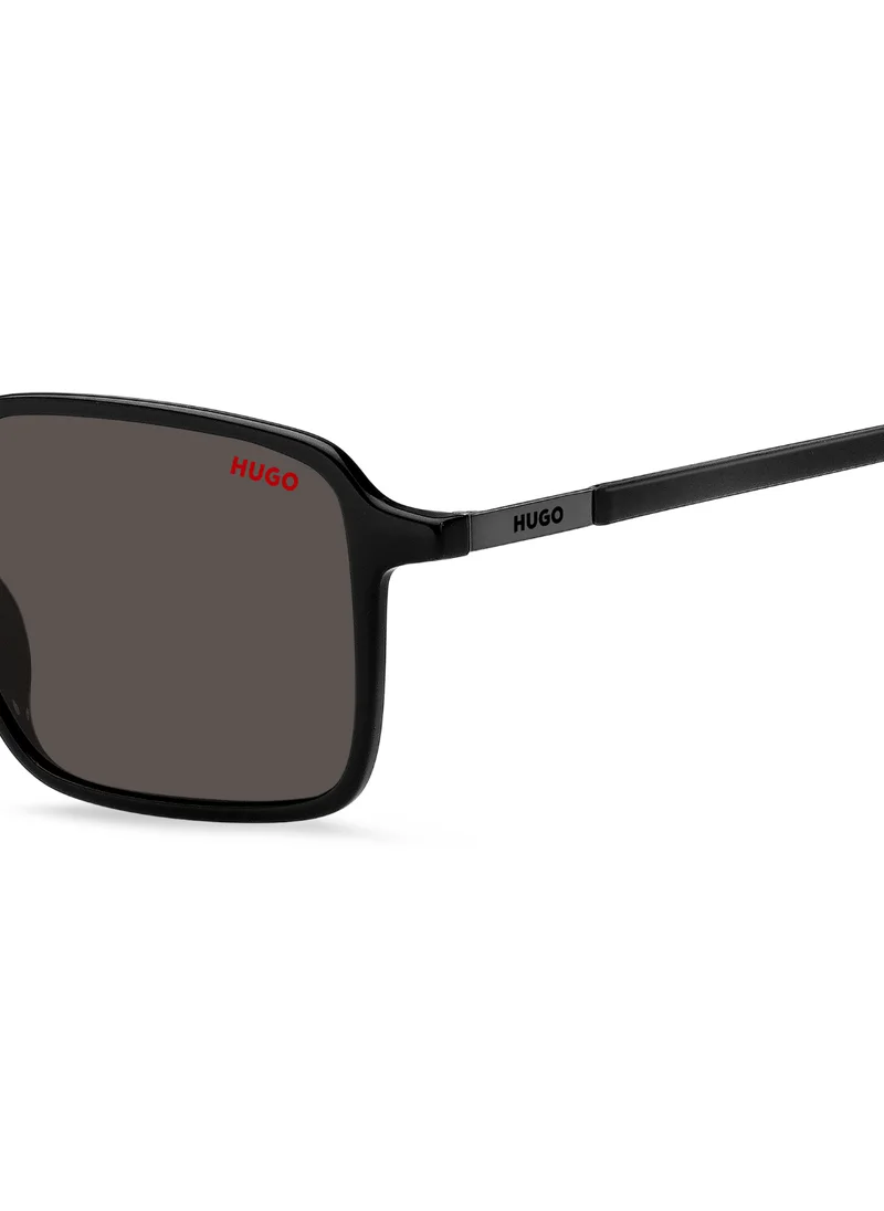 HUGO Men's UV Protection Sunglasses Hg 1228/S Black 43 - Lens Size: 53 Mm