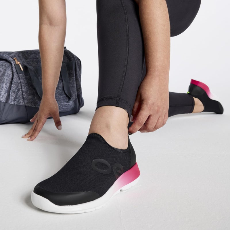 OOFOS OOmg Sport Low Recovery Shoe, Pink Fade - Womenâ€™s Size 6 - Image 3