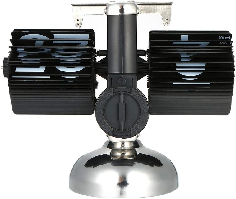 Ostin ساعة أوستين واي فاي بتصميم ريترو عرض التاريخ والوقت التلقائي ساعة كهربائية ساعة منزلية لقاعة المعيشة بدون بطارية - Image 3