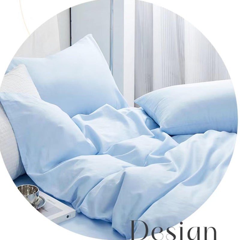 LEISUREWEEK Premium Queen Pillowcases 4 Pack - Ocean Blue Standard - Ultra Soft 1800 Thread Count Microfiber- Double Brushed - Allergies Free - Wrinkle Resistant Pillowcase - Image 3