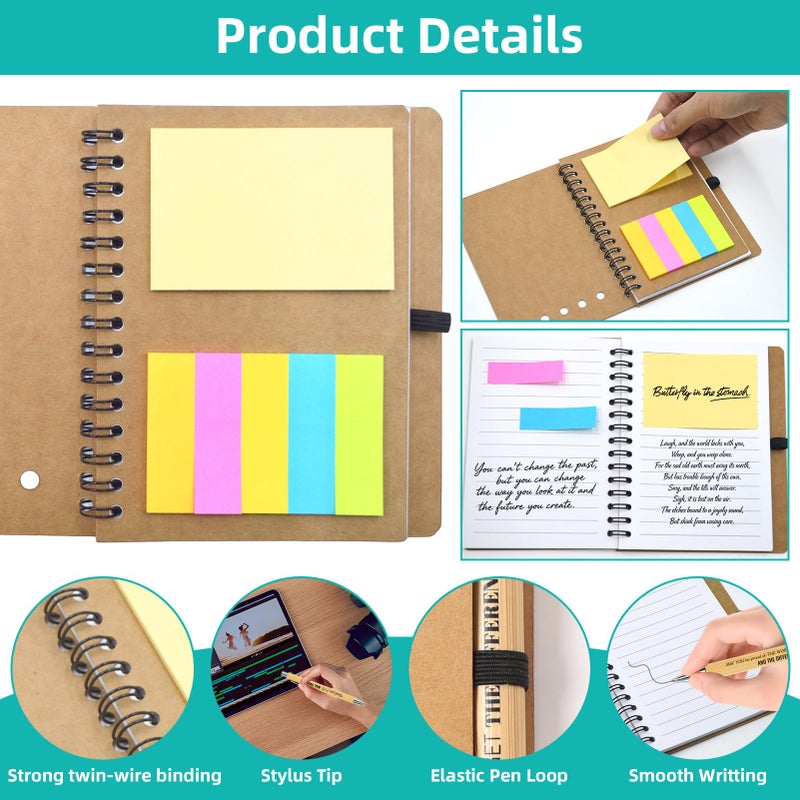 Tarevaniwa 60 Pcs/30 Sets Employee Appreciation Gifts Bulk - Inspirational Spiral Notebooks with Motivational Pens, Thank You Gifts, Valentines Gift for Staff, Coworkers,Teacher, Team, Nurse, Office & School - Image 3