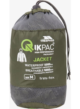 Trespass Qikpac Green Raincoat UAJKRAI10001-MS1  - Image 4