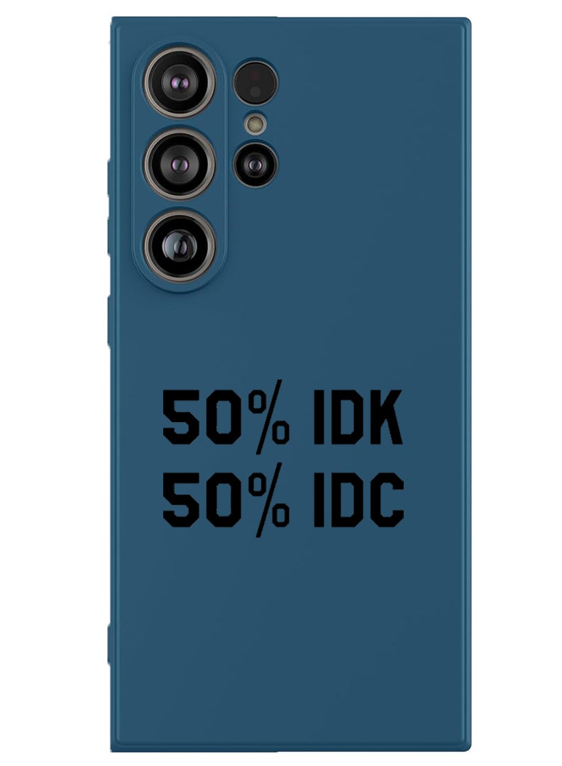 Theodor Protective Slim Fit Case Liquid Silicone Cover with Full Body Protection Anti-Scratch Shockproof Case For Samsung Galaxy S25 Ultra (Blue) - IDK IDC - Image 1