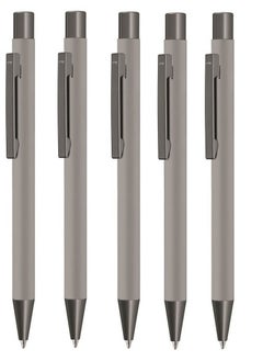 Uma Pack of 5 UMA Retractable Ballpoint Pen Grey  - Image 1