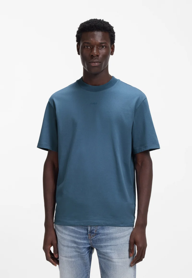 HUGO Relaxed-fit T-shirt in cotton with logo print