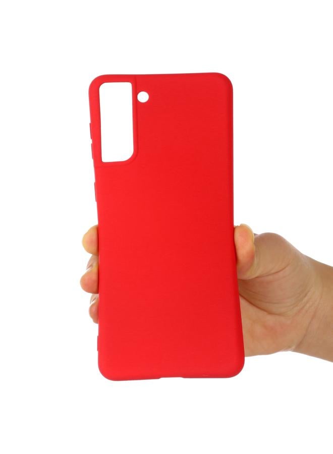 S-TOP Case For Samsung Galaxy S21 FE 5G Pure Color Liquid Silicone Shockproof Full Coverage Case - Image 5