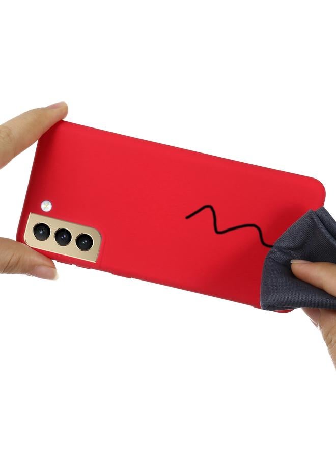 S-TOP Case For Samsung Galaxy S21 FE 5G Pure Color Liquid Silicone Shockproof Full Coverage Case - Image 4