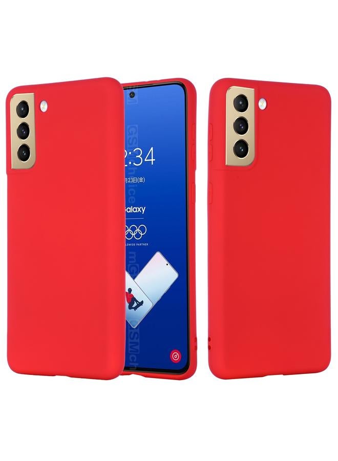 S-TOP Case For Samsung Galaxy S21 FE 5G Pure Color Liquid Silicone Shockproof Full Coverage Case - Image 2