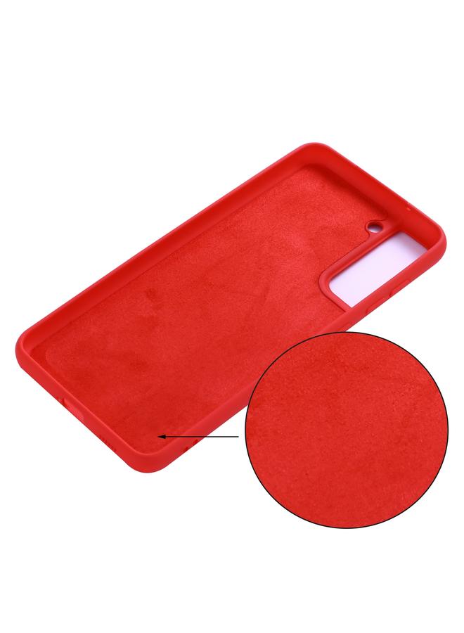 S-TOP Case For Samsung Galaxy S21 FE 5G Pure Color Liquid Silicone Shockproof Full Coverage Case - Image 3