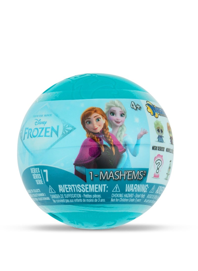 MASHEMS Mash’ems Disney Frozen Surprise Squishy Toy – Series 7 Capsule Ball (1 Piece Only) with Random Character | Elsa & Anna Collectible Squishy Dolls for Kids 4+ - Image 3