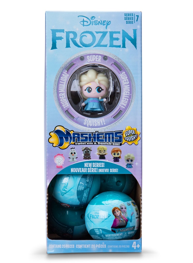 MASHEMS Mash’ems Disney Frozen Surprise Squishy Toy – Series 7 Capsule Ball (1 Piece Only) with Random Character | Elsa & Anna Collectible Squishy Dolls for Kids 4+ - Image 4