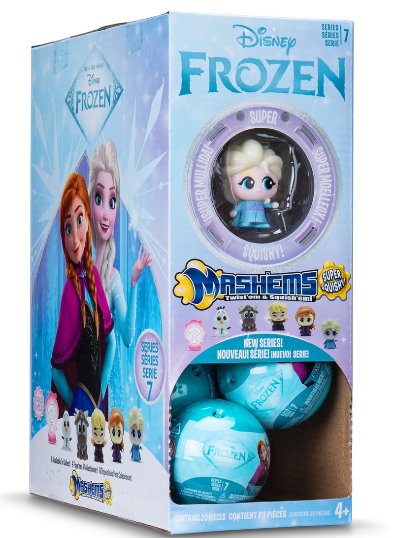 MASHEMS Mash’ems Disney Frozen Surprise Squishy Toy – Series 7 Capsule Ball (1 Piece Only) with Random Character | Elsa & Anna Collectible Squishy Dolls for Kids 4+ - Image 5