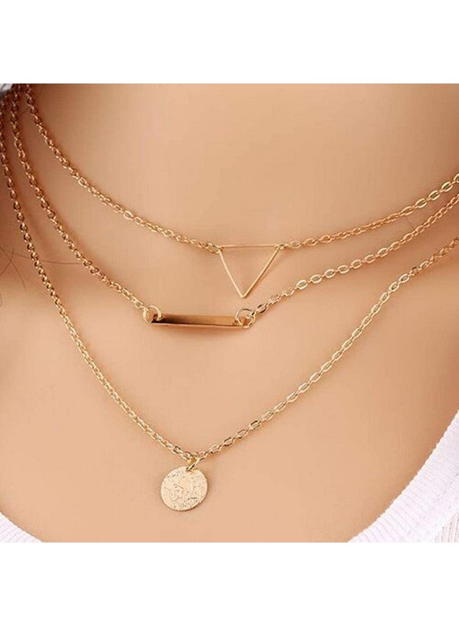 YouBella Fashion Jewellery Gold Plated Necklace and Earrings Combo Jewellery Set for Girls and Women (Gold) (Style 3) - Image 2