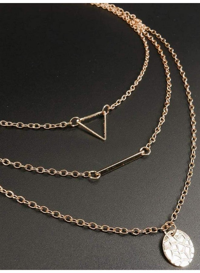 YouBella Fashion Jewellery Gold Plated Necklace and Earrings Combo Jewellery Set for Girls and Women (Gold) (Style 3) - Image 4