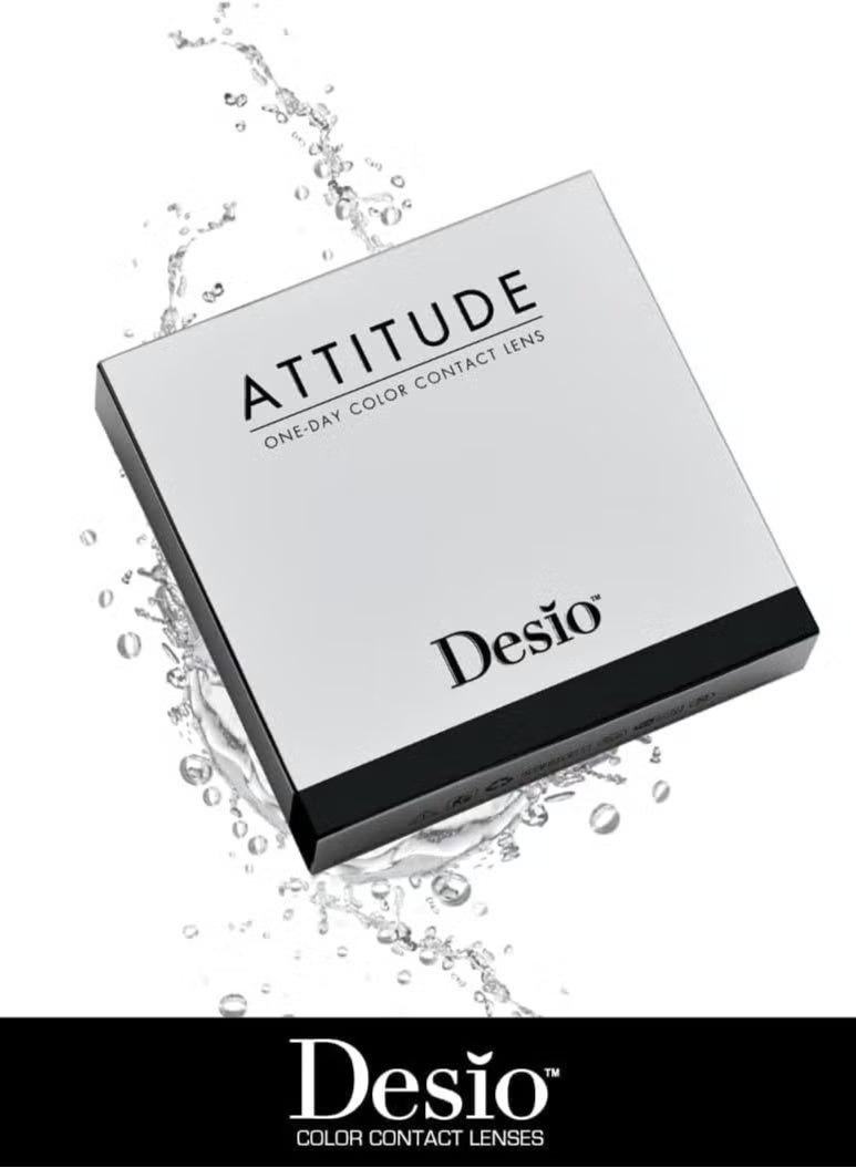 ديسيو عدسات لاصقة ملونة ليوم واحد من اتيتيود ريبيل جراي - Image 5