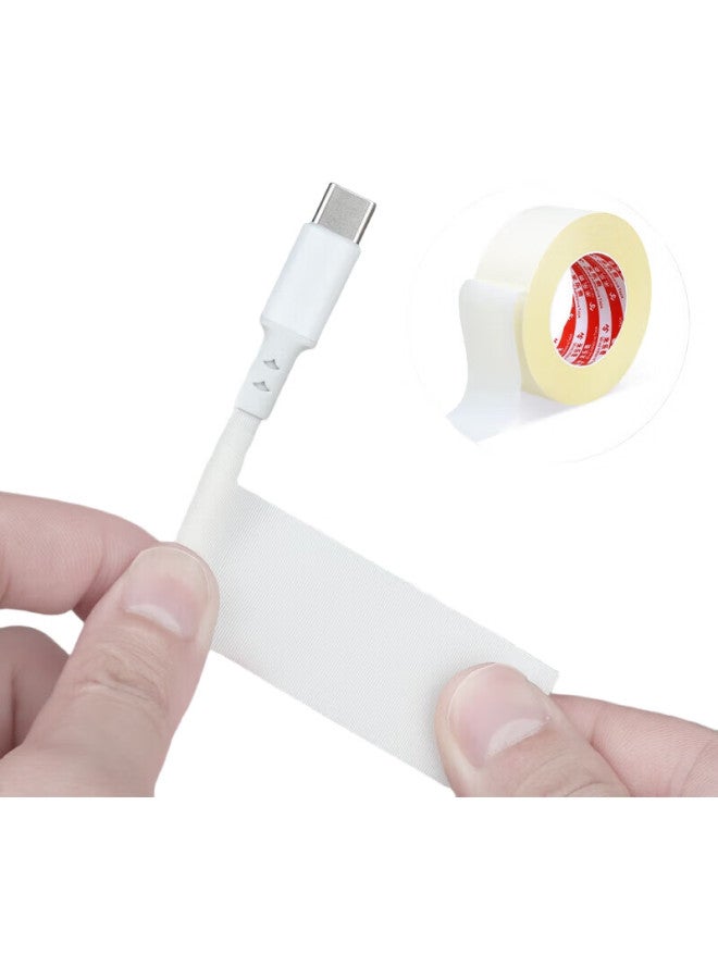 Miloch Milaiqi High-Adhesive White Acrylic Electrical Tape, Lcd Screen Cable Repair, Phone Repair, Earphone Data Cable Repair, Tear-Off Insulation Tape, 10Mm Wide * 30M Long [3 Rolls] - Image 3
