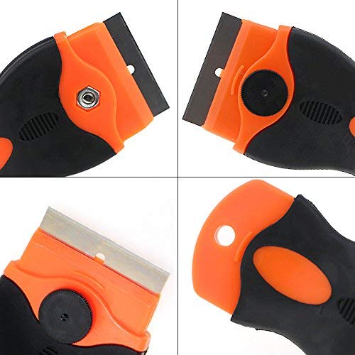 SCHOFIC Glue Remover Mini Razor Plastic Double Edged Blade Scraper with Steel Blades for Scraping Labels Decals from Glass Windshields 1 - Image 4