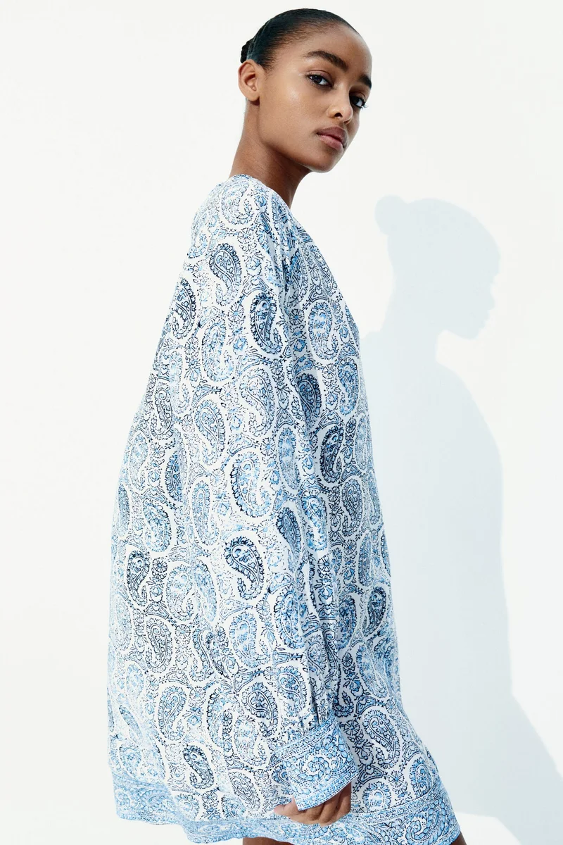 H&M Paisley Print Mini Dress