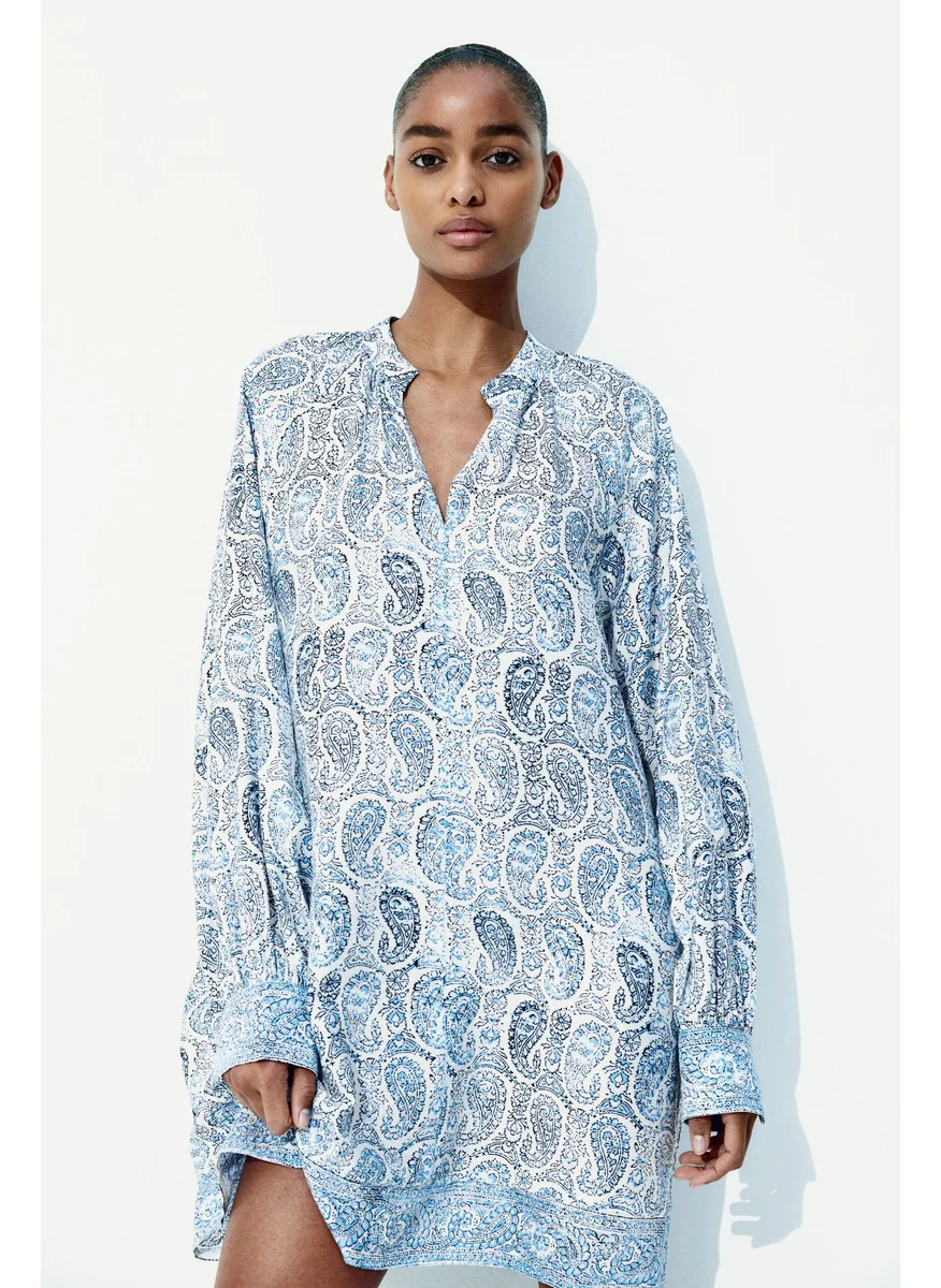 H&M Tie-Belt Tunic Dress