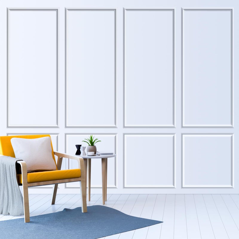 Pangda Peel and Stick Wall Molding Kit, 3D Premade Accent Molding Wainscoting Panel for Interior Wall Moulding Decor, Ready to Assemble Wainscoting Accent Panel(6 Set,24 x 54 in) - Image 3