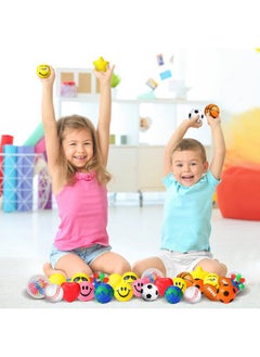 Civaner 30 Pieces Stress Balls 2 Inch Stress Smile Balls Stress Ball Pack Stress Relief Small Balls Toys Prizes For Teens Treasure Box Classroom Prizes School Office Party Favor Birthday Gift Multicolors  - Image 4