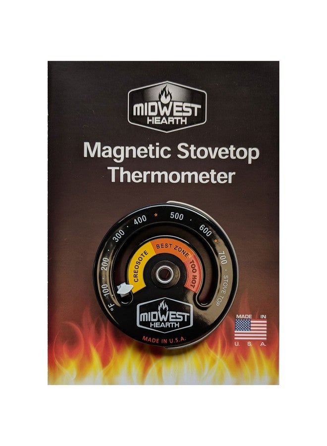 ميدويست هيرث مقياس حرارة موقد الحطب من Midwest Hearth - مقياس مغناطيسي لسطح الموقد (صنع في الولايات المتحدة الأمريكية) - Image 3