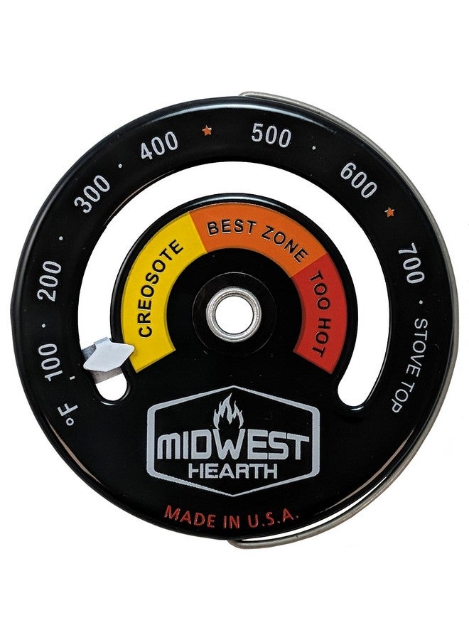 ميدويست هيرث مقياس حرارة موقد الحطب من Midwest Hearth - مقياس مغناطيسي لسطح الموقد (صنع في الولايات المتحدة الأمريكية) - Image 1