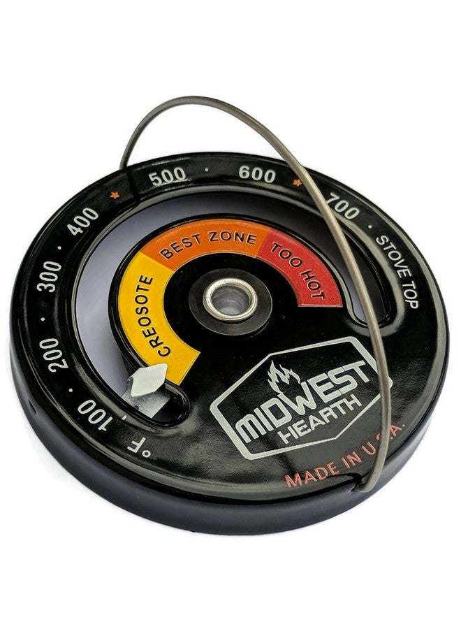 ميدويست هيرث مقياس حرارة موقد الحطب من Midwest Hearth - مقياس مغناطيسي لسطح الموقد (صنع في الولايات المتحدة الأمريكية) - Image 2