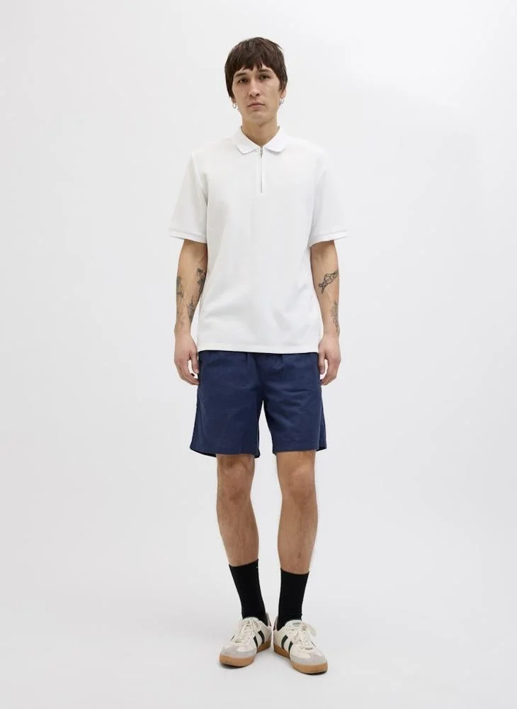 JACK & JONES  Logo Half Zip polo for Men | Best Price UAE