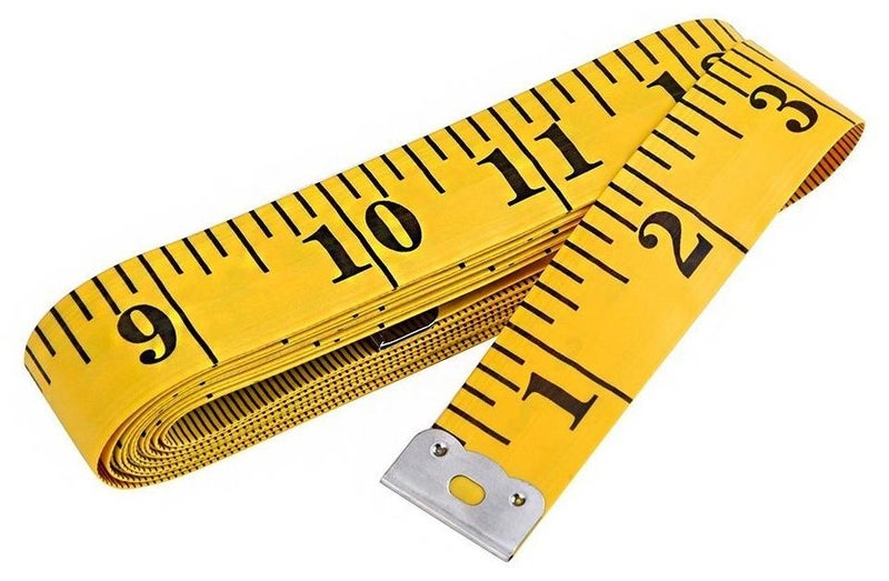BEILINGDUN Double Scale Tailor Tape Standard Measurements Tape,Measuring Tape for Body,Sewing Tailor Craft Ruler,Yellow/Black 3meter - Image 1