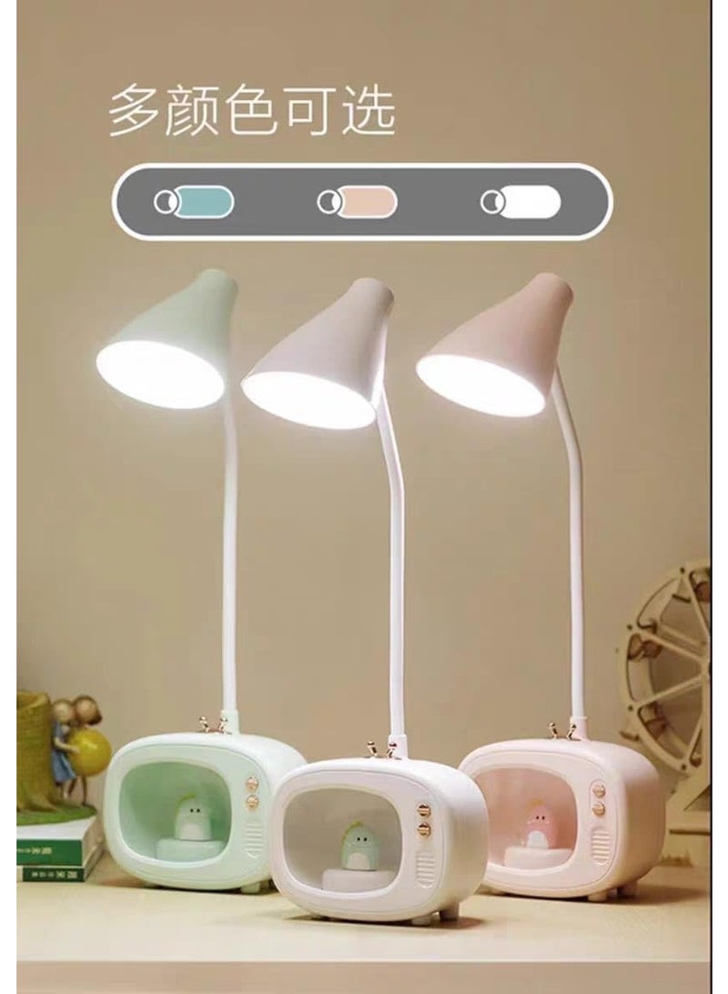مصباح مكتب ولمبة جانبية تعمل باللمس – أباجورة LED بثلاثة أوضاع إضاءة ووانسة ليلية – إضاءة مريحة للقراءة والنوم وغرف الأطفال - Image 5