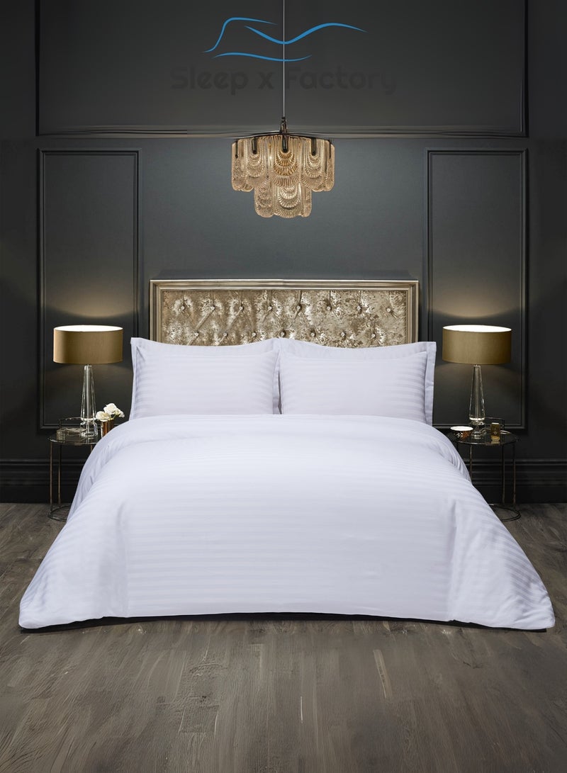 Sleep x Factory Luxury Hotel Sleep Bundle – 5-Piece Comforter Set + 14 cm Microfiber Mattress Topper + 2 Cotton Pillows – Multiple Sizes – Premium Softness - Image 4